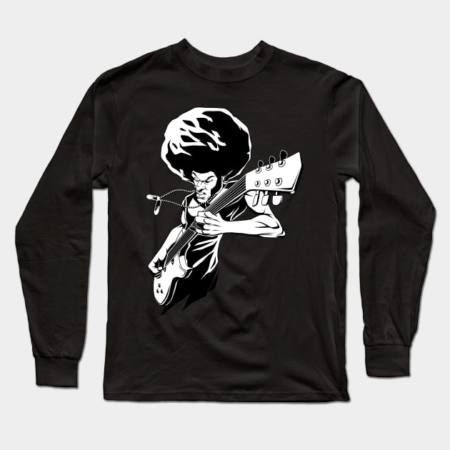 Afro Rock Long Sleeve T-Shirt by Styleuniversal